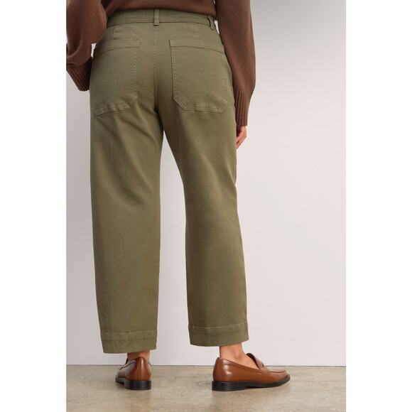 NWOT Everlane Utility Straight Leg Pant Green Size 6 - Picture 3 of 9